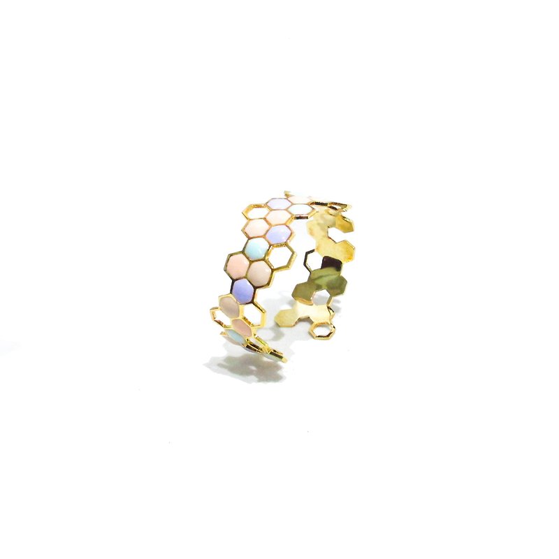 honeycomb bangle - Bracelets - Precious Metals Gold