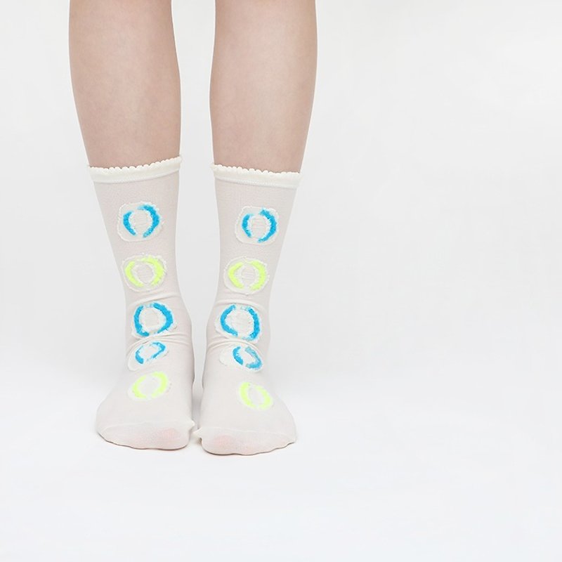 金環寶螺1:1襪 - 襪子 - 棉．麻 藍色