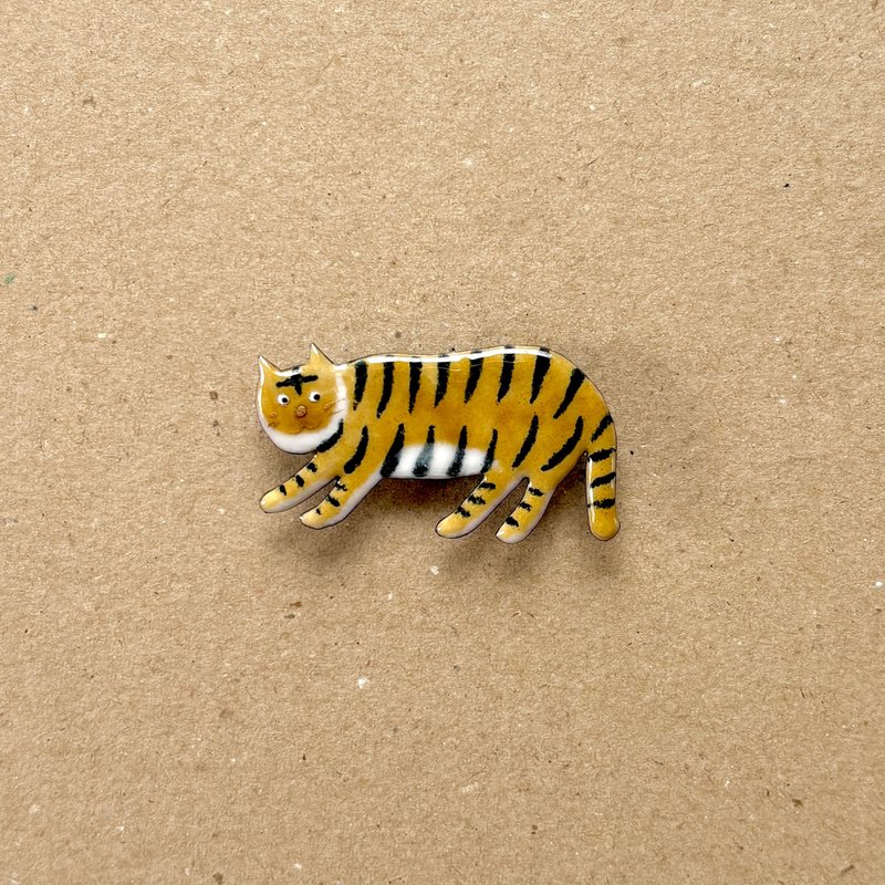 Tiger - 胸針 - 其他材質 