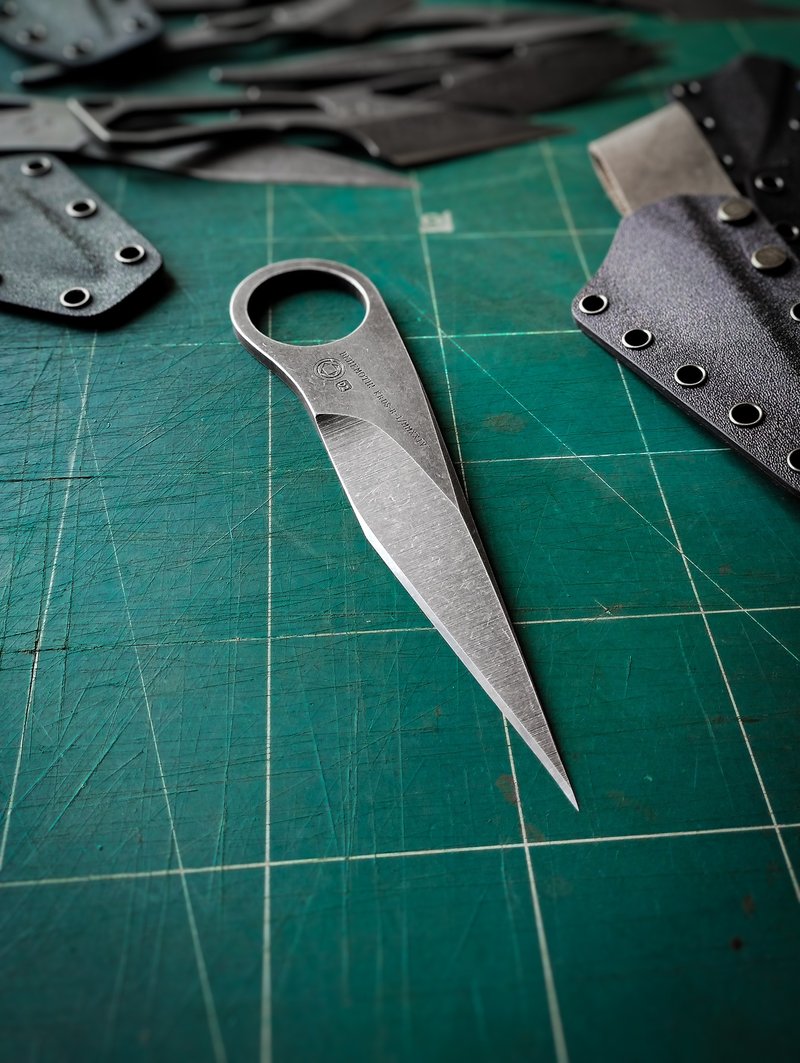 Handmade kiridashi - BEHEMOTH! R-I/MMXXIV for right-handed - Camping Gear & Picnic Sets - Other Metals Gray