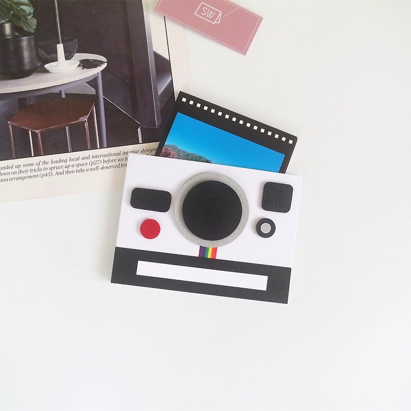 Ready stock/Classic Polaroid style handmade card - large negative storage card/Valentine's Day card - การ์ด/โปสการ์ด - กระดาษ 