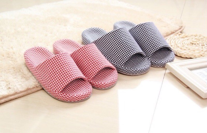 Arch Design ∣ Plaid Arch Health Shoes ∣ Jiou-fong - Indoor Slippers - Other Materials 