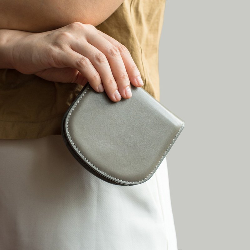ARCH slim leather wallet in Earth grey - 錢包/皮夾/長短夾 - 真皮 灰色