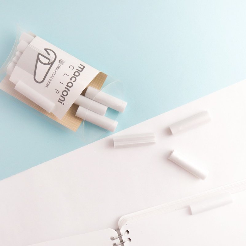 【macaroni】Macaroni Styling Folder / White - ที่คั่นหนังสือ - พลาสติก ขาว
