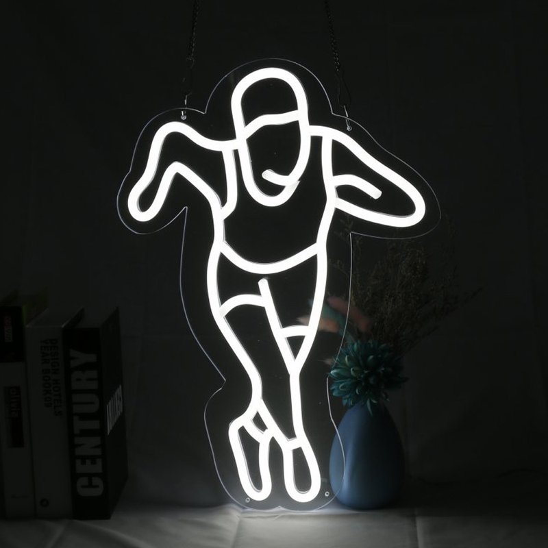 運動男孩LED發光字Neon Sign健身娛樂房間裝潢廣告招牌 - 燈具/燈飾 - 壓克力 透明