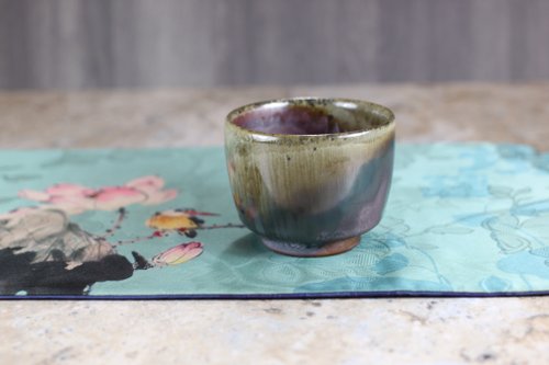 自然釉文創工作室 【母親節禮物】天然落灰 柴燒茶碗 名家葉敏祥手作 150ml
