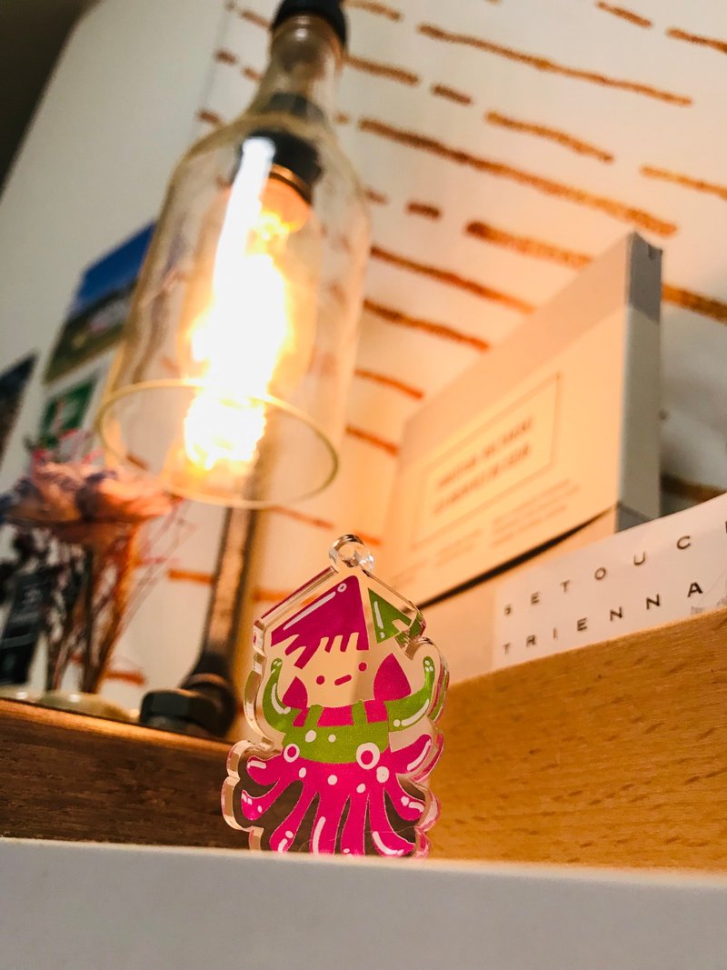 咕嚕咕嚕魔法卷-小卷角色插畫壓克力鑰匙圈吊飾 - 鑰匙圈/鑰匙包 - 壓克力 