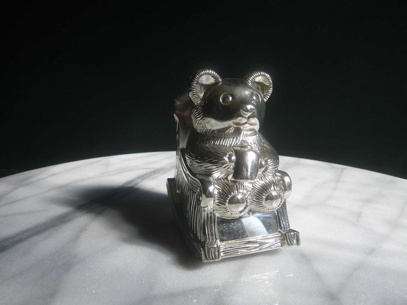 【OLD-TIME】Early second-hand thick metal money bank - กระปุกออมสิน - วัสดุอื่นๆ 
