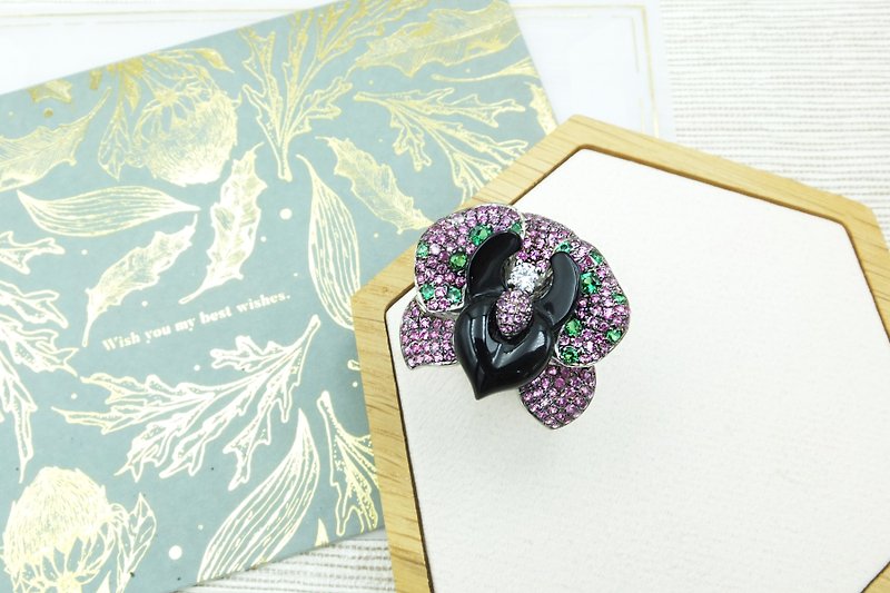 Colorful Orchid Ring - แหวนทั่วไป - เครื่องประดับพลอย สึชมพู