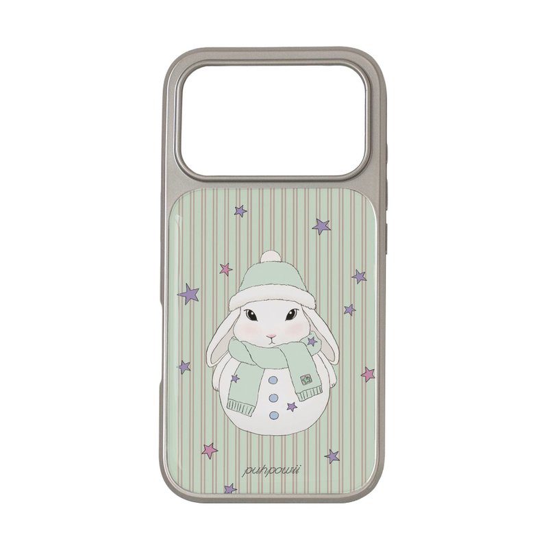 雪人 (開心果綠) 銀色 Phone Case - 手機殼/手機套 - 其他材質 綠色