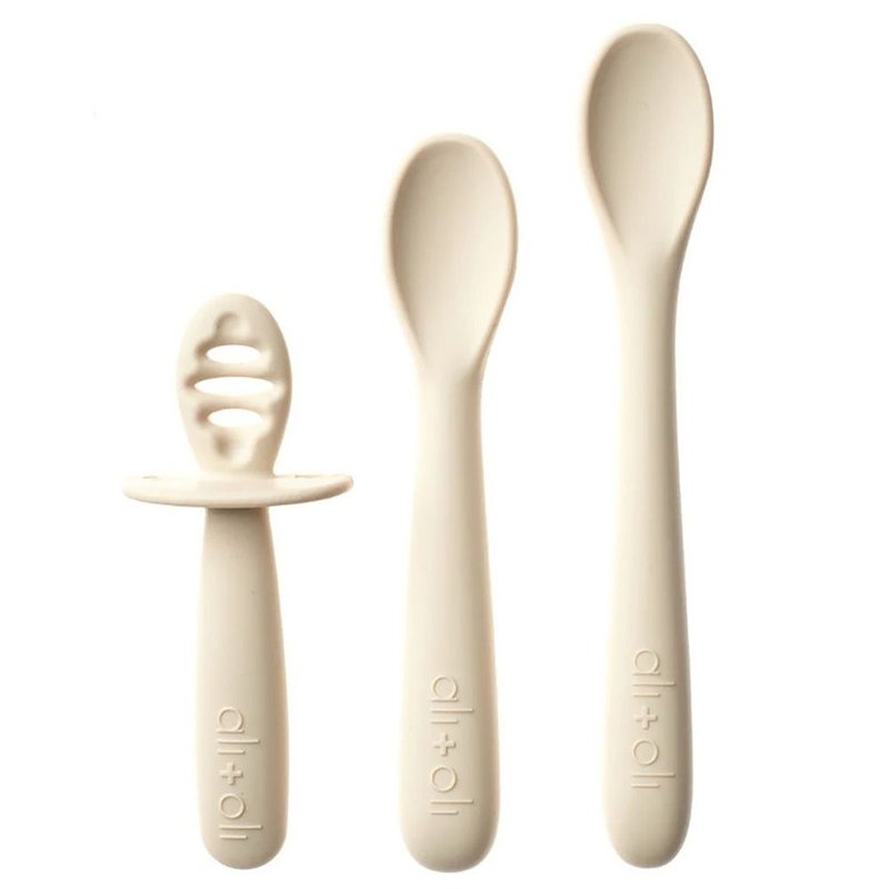 【Ali+Oli USA】Baby three-stage spoon set - จานเด็ก - ซิลิคอน 