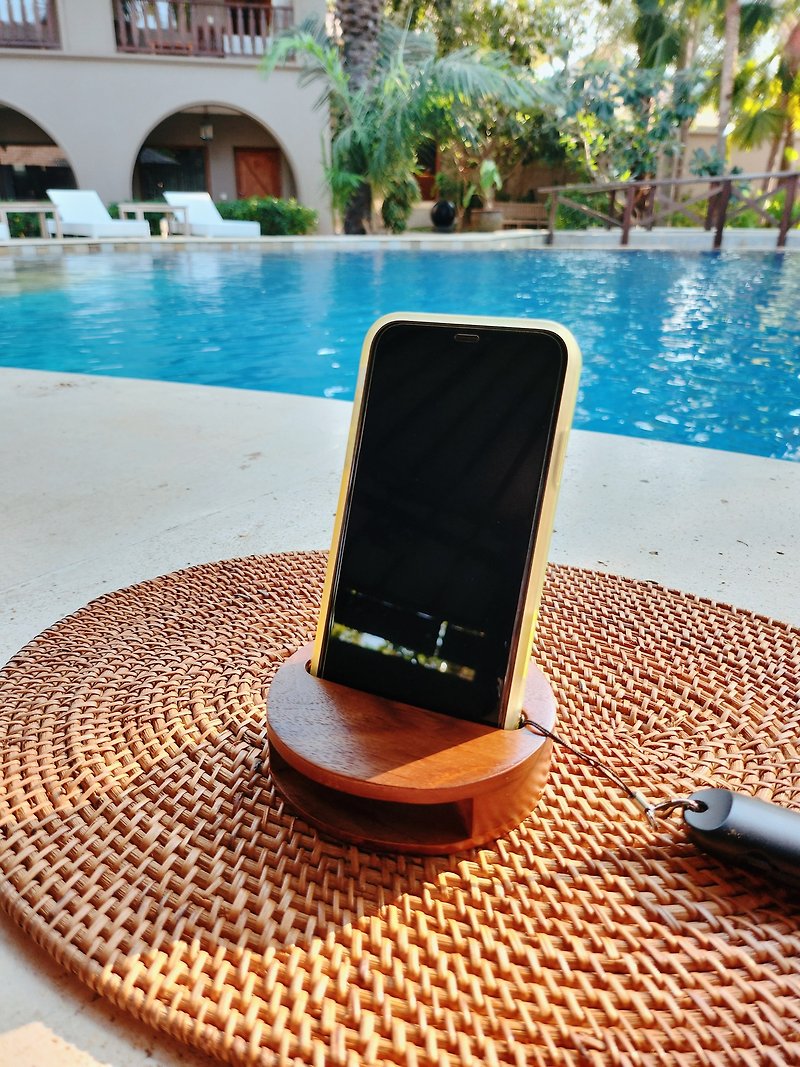 【Teak mobile phone amplifier stand】 - Other - Wood Brown