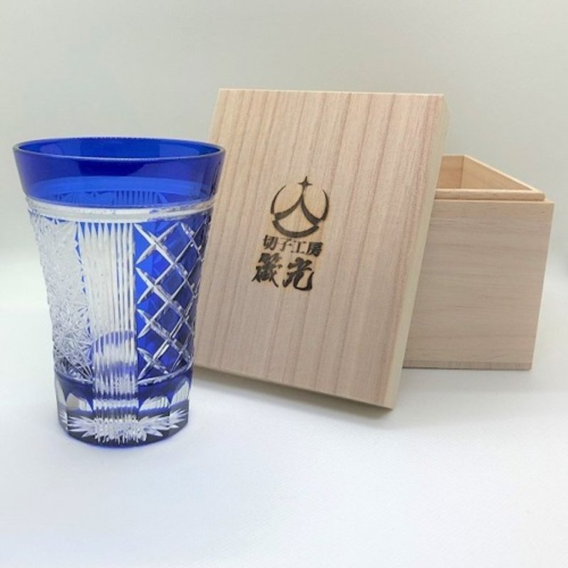 矢来と菊繋ぎタンブラー - 茶壺/茶杯/茶具 - 玻璃 