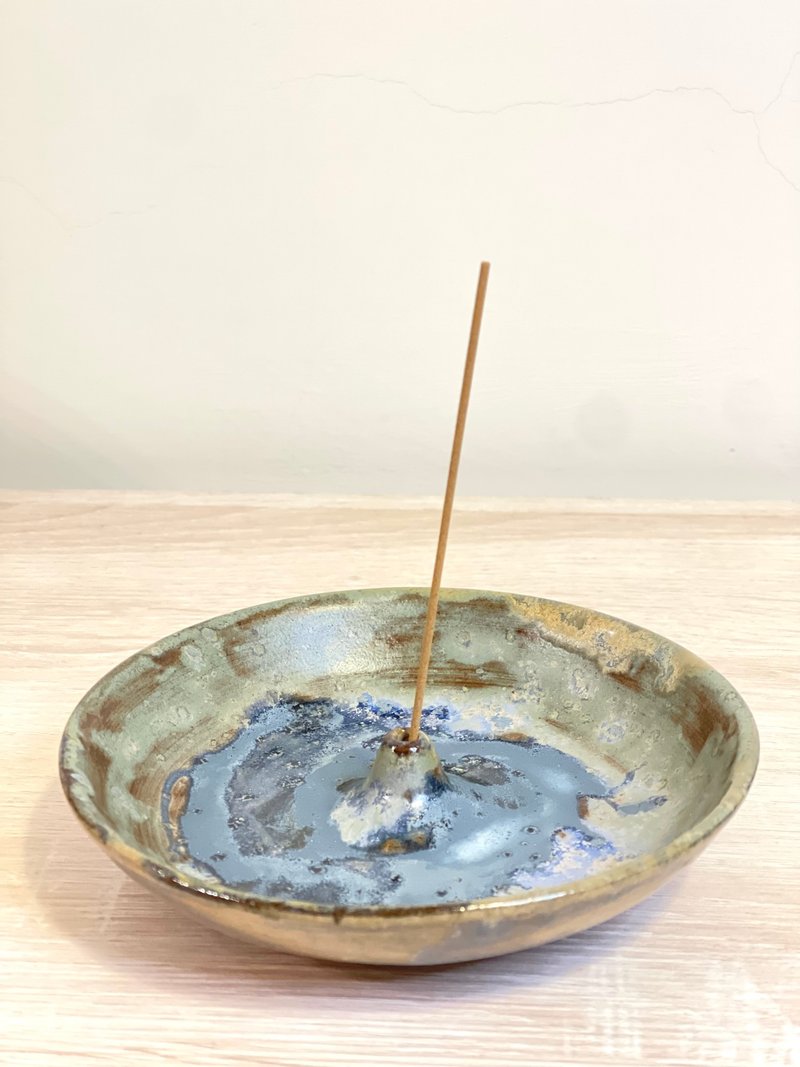 藍河 線香台 - 其他 - 陶 藍色