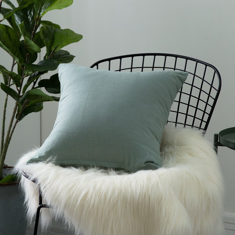 Nordic Style Plain Throw Pillow-Cool Grey - Pillows & Cushions - Cotton & Hemp 