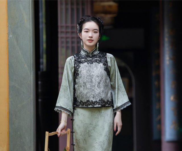 YANYAN/ヤンヤン　Linen Mabo VEST サイズM YANYAN/ヤンヤン Linen Mabo VEST サイズM - メルカリ
