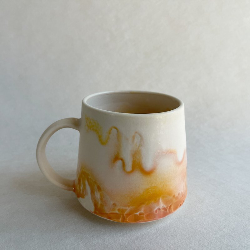 Ceramic  mug - Mugs - Porcelain Orange