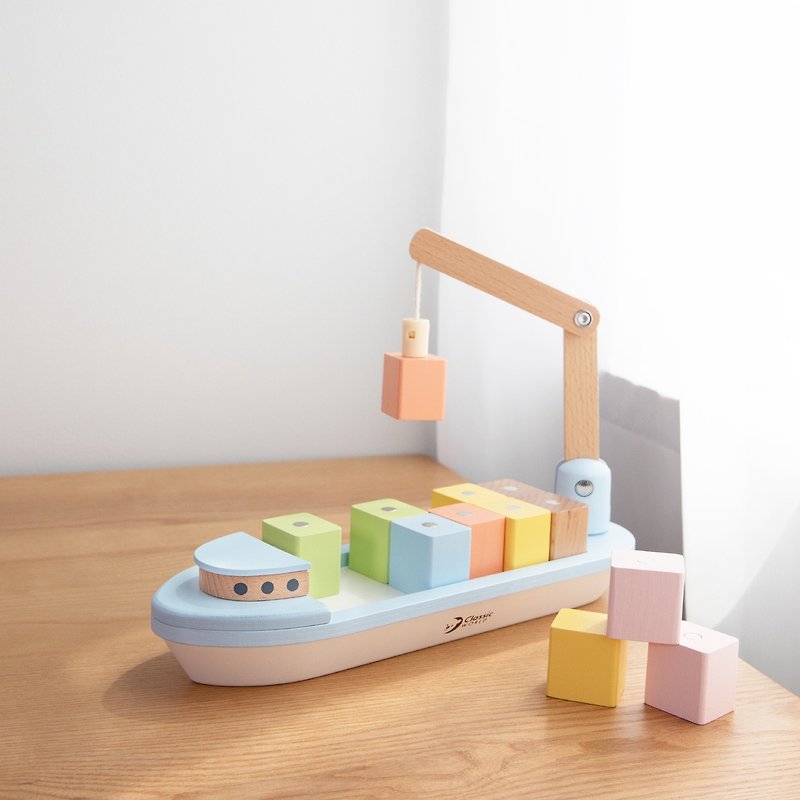 Block Boat - Kids' Toys - Wood Multicolor
