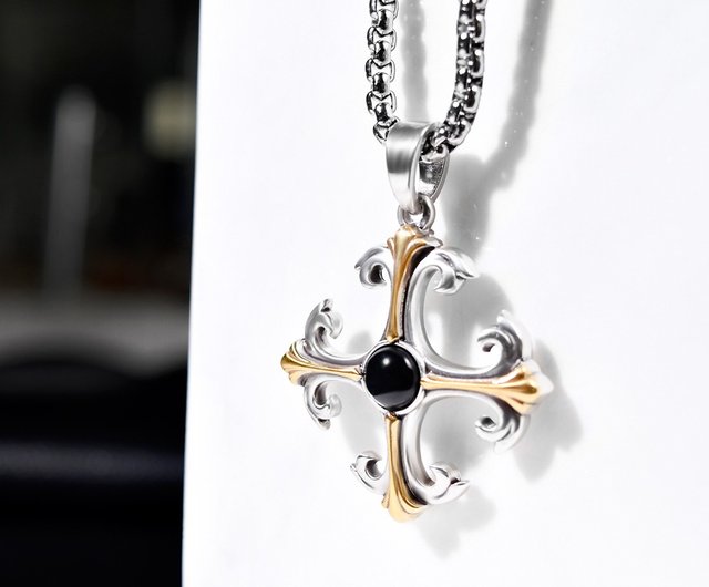 Gentleman Iris Series Metal Necklace Personality Necklace│MF