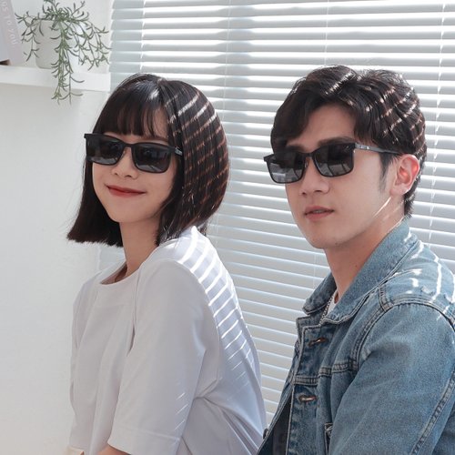 EYEJINg愛鏡 TR眉框磁吸式太陽套鏡 × FROMEYES 高折射率濾藍光眼鏡
