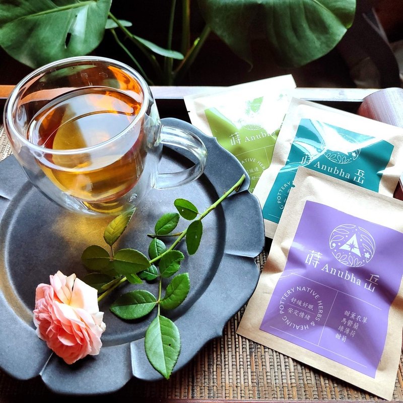 Herbal tea made of 14 varieties of organic herbs- single tea bag- free selection - ชา - พืช/ดอกไม้ 