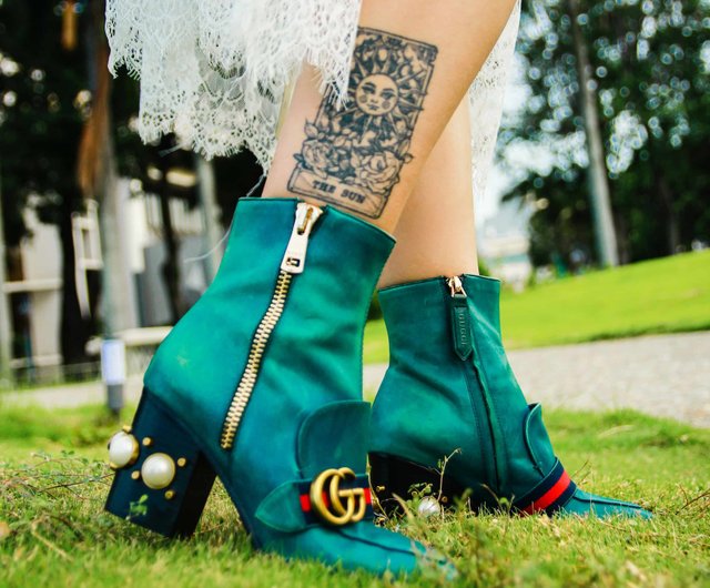 Gucci peyton hotsell pearl boots