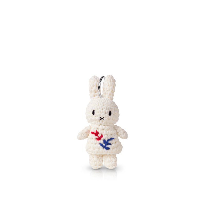 Just Dutch | Miffy 米飛兔 手工編織 馬諦斯 鑰匙圈 吊飾 掛飾 - 公仔/玩偶 - 棉．麻 白色