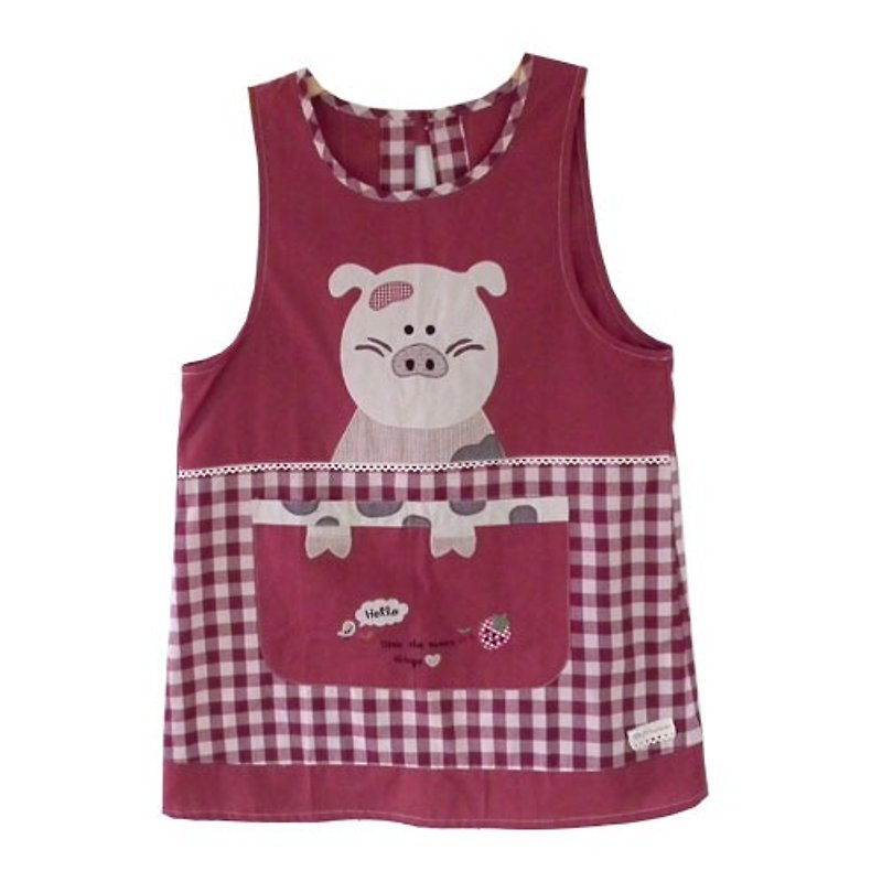 【BEAR BOY】和風圍裙-OK繃小豬 - 圍裙 - 其他材質 