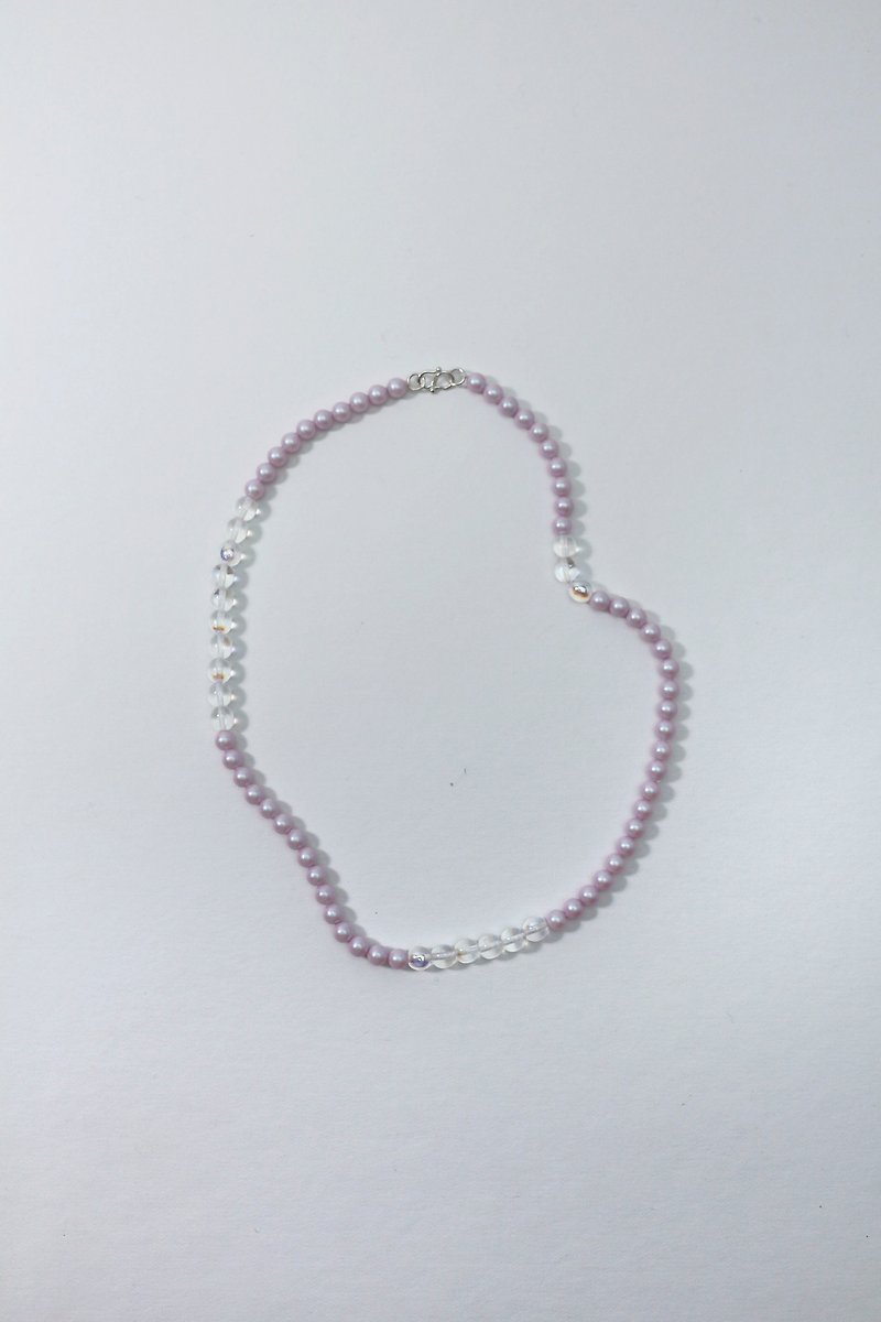 Sterling Silver Necklaces - PINKI CRYSTAL NECKLACE