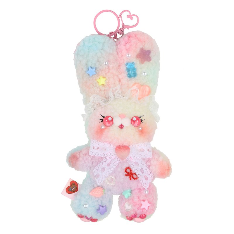 HANDMADE JELLO BUNNY - Stuffed Dolls & Figurines - Cotton & Hemp Pink