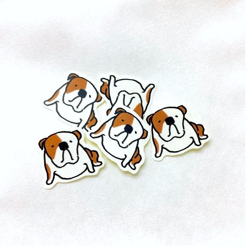 Single-Buy/Strong Bulldog/Fog Freehand Stickers - สติกเกอร์ - กระดาษ ขาว