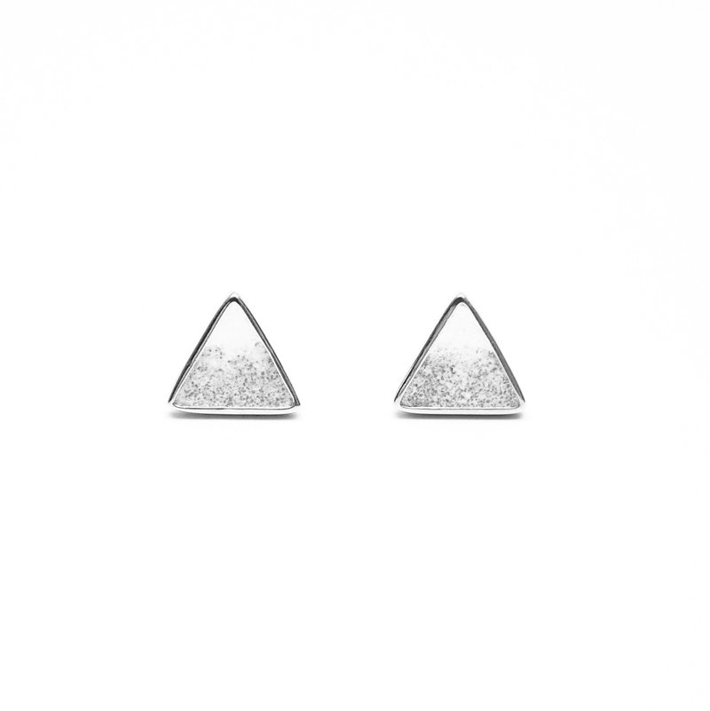 Grey Mount Fuji Earring | Natural Series - Earrings & Clip-ons - Cement Gray