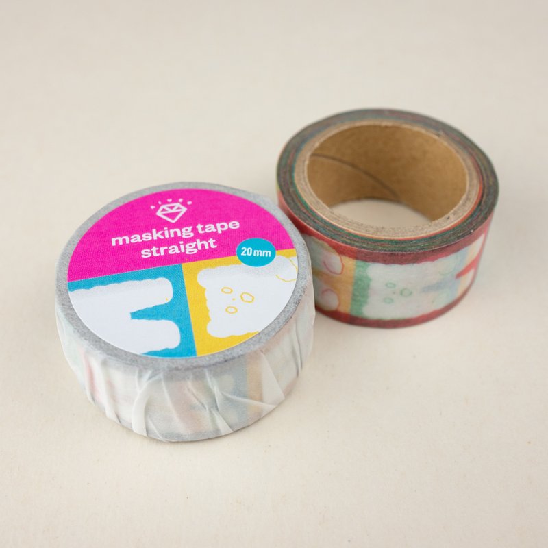 和紙膠帶 Kuma - 膠紙/膠帶/紙膠帶 - 紙 多色