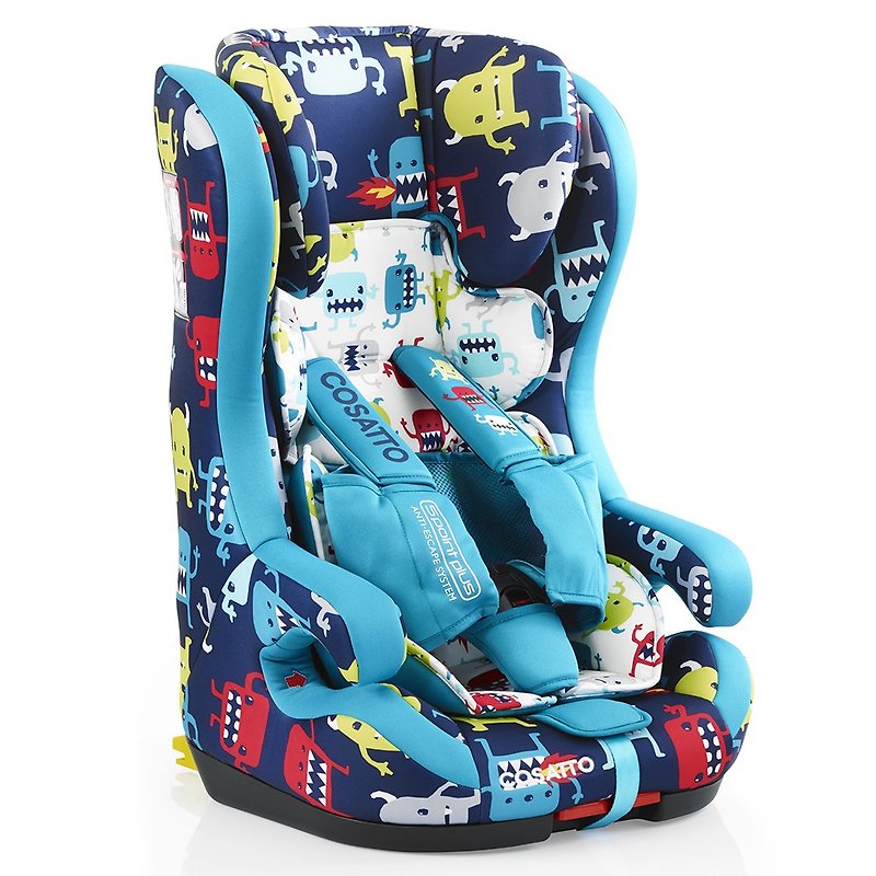 Cosatto Hubbub Group 123 Isofix Car Seat – Cuddle Monster 2 (5 point plus) - Other - Other Materials Green