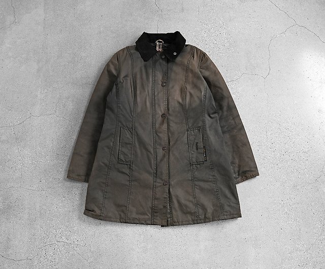 Barbour オイルクロス/中古ヴィンテージジャケット、Barbour ワックスジャケット、オイルクロスクリーニング - ショップ 古漾  GoYoung Vintage古着 アウター メンズ - Pinkoi