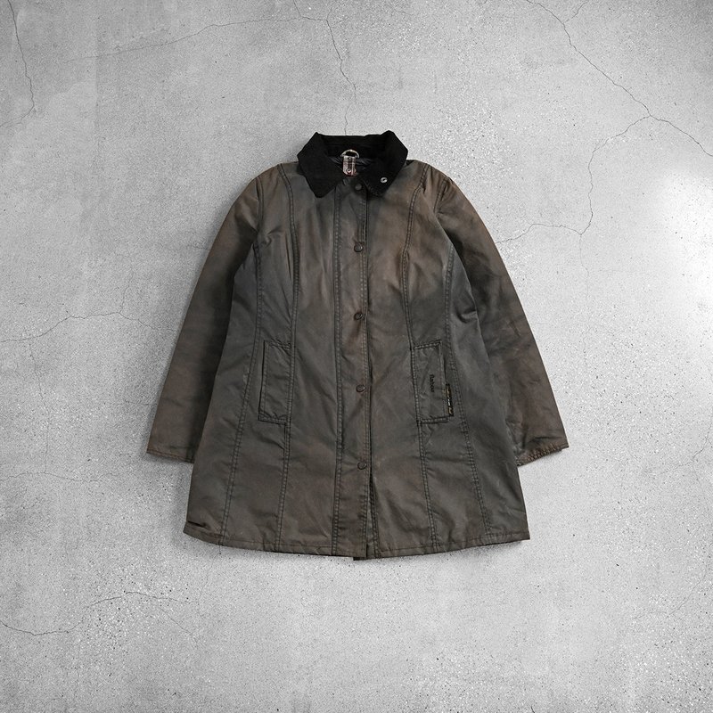 Barbour 油布衣 / 二手古著外套、Barbour Wax Jacket、油布清潔 - 男夾克/外套 - 其他材質 黑色