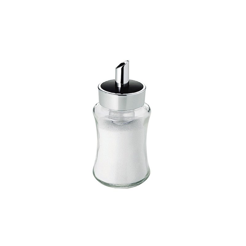 Japan [SALUS Sato Metal] Slim Sugar Canister - Cookware - Glass 