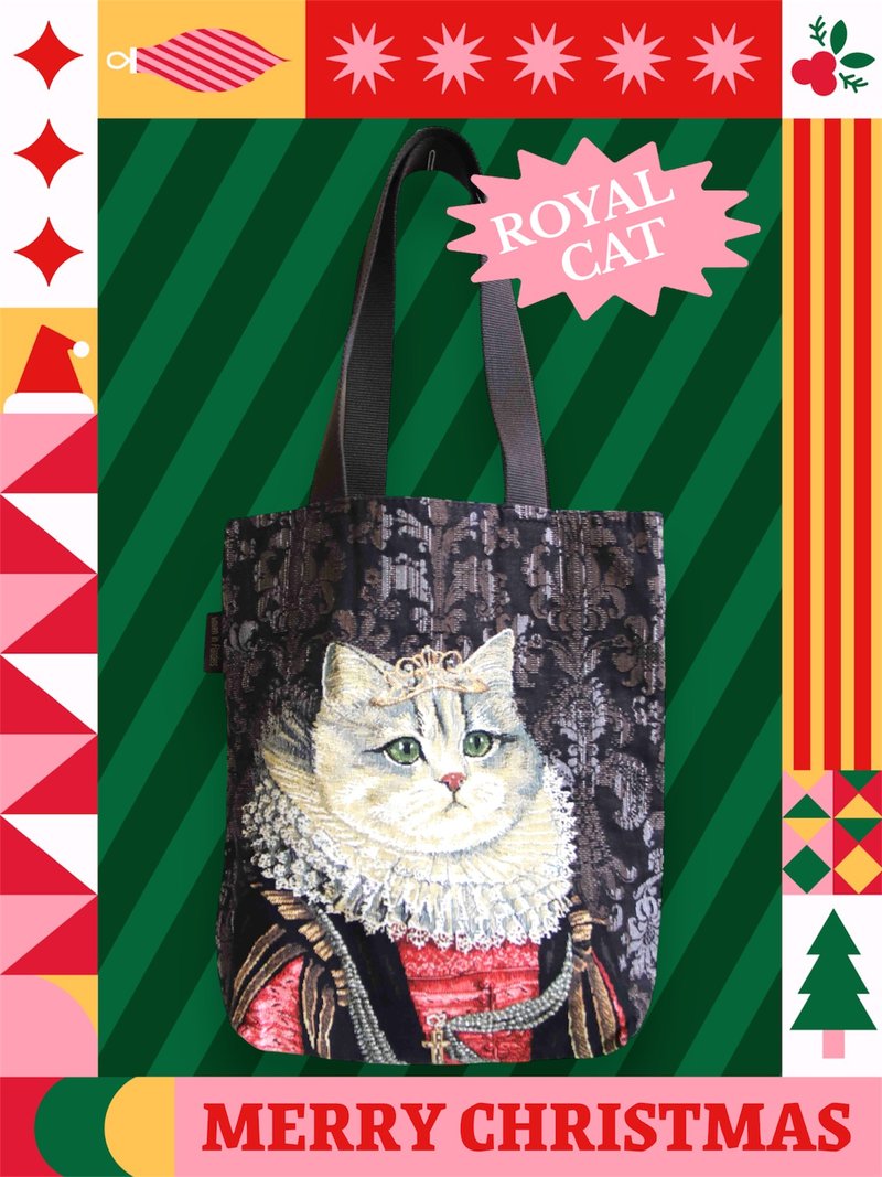 European royal jade tote bag limited to 1 cat countess elegant and luxurious - Handbags & Totes - Cotton & Hemp 