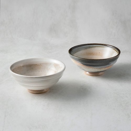 有種創意 日本食器 日本美濃燒 - 雲畫陶製對碗組 (2件式) - 12.5cm