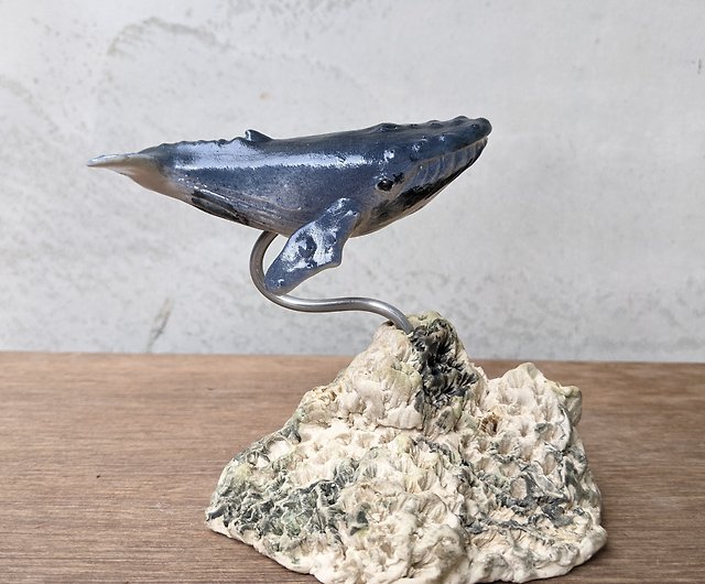 クジラ誕生クジラワールド-ハンドピンチ陶器ザトウクジラビッグ