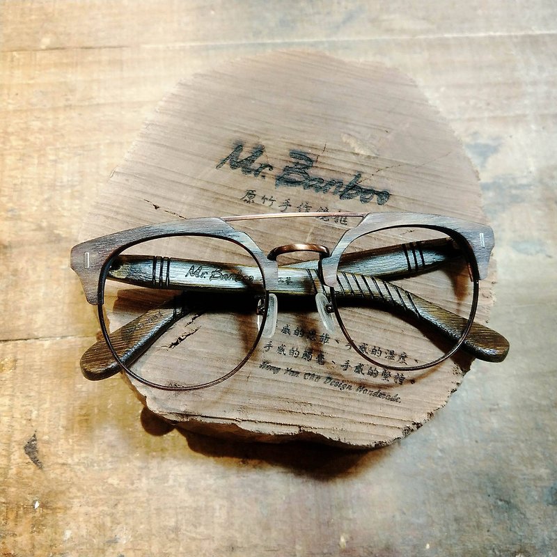 Taiwan handmade glasses [MB] series of exclusive patented touch aesthetic aesthetic action art - Glasses & Frames - Bamboo Multicolor