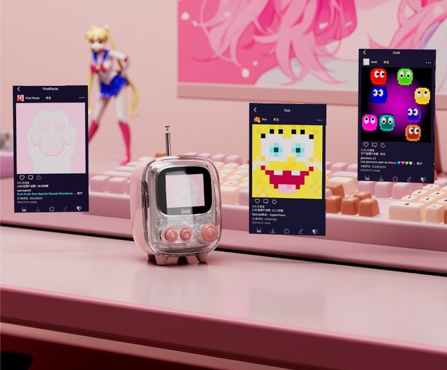 Amazon.co.jp: Divoom Tiivoo-2 レトロ Bluetooth スピーカー 付
