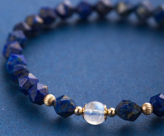 【高品質美品】【卒業案件】【濃いブルー】アクアマリンブレスレット アクアマリン ブレスレット 8.5mm 16.5~17.5cm S~L サイズ 3