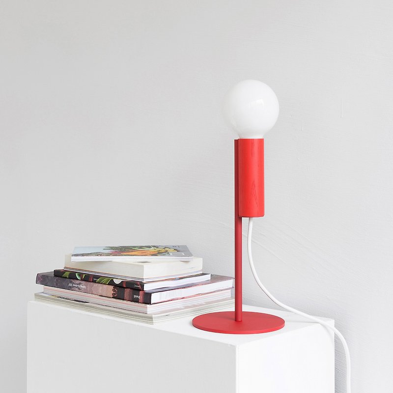 CHERRY Table Lamp | wooden lamp | red - โคมไฟ - วัสดุอื่นๆ 