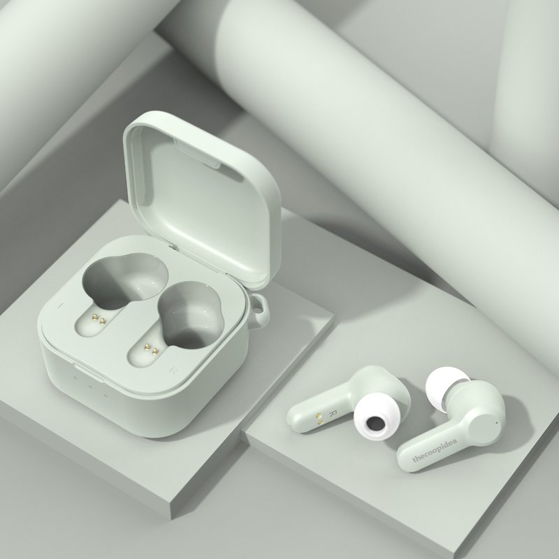 thecoopidea BEANS PRO 2 ANC True Wireless Earbuds - Olive - Headphones & Earbuds - Other Materials Green