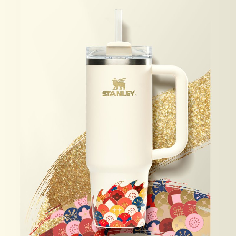 STANLEY 龍年限定款 吸管隨手杯 2.0 0.88L / 玫瑰金 - 保溫瓶/保溫杯 - 不鏽鋼 多色