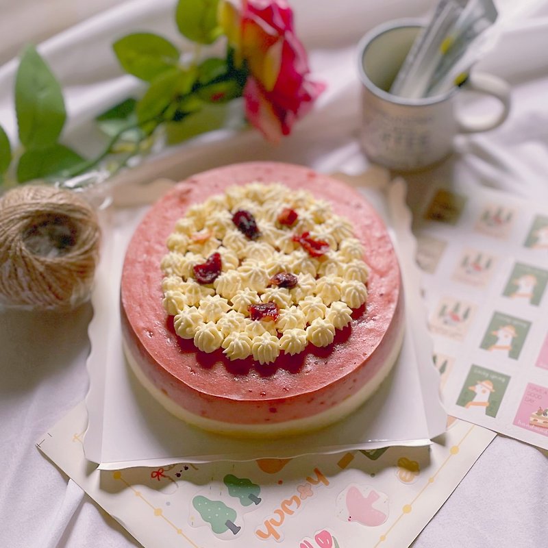Xueershi shareus-rose berry cheesecake heavy cheese - Cake & Desserts - Fresh Ingredients Pink