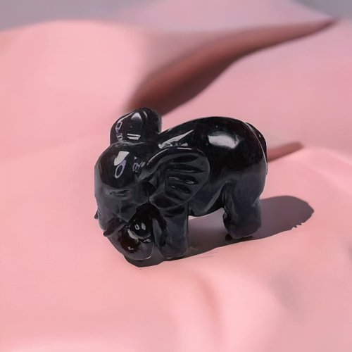 瓔珞珠寶盒 E.L.Jewelry Box 【吉象福壽】烏雞翡翠大象擺飾擺件 | 天然緬甸玉翡翠A貨 | 送禮