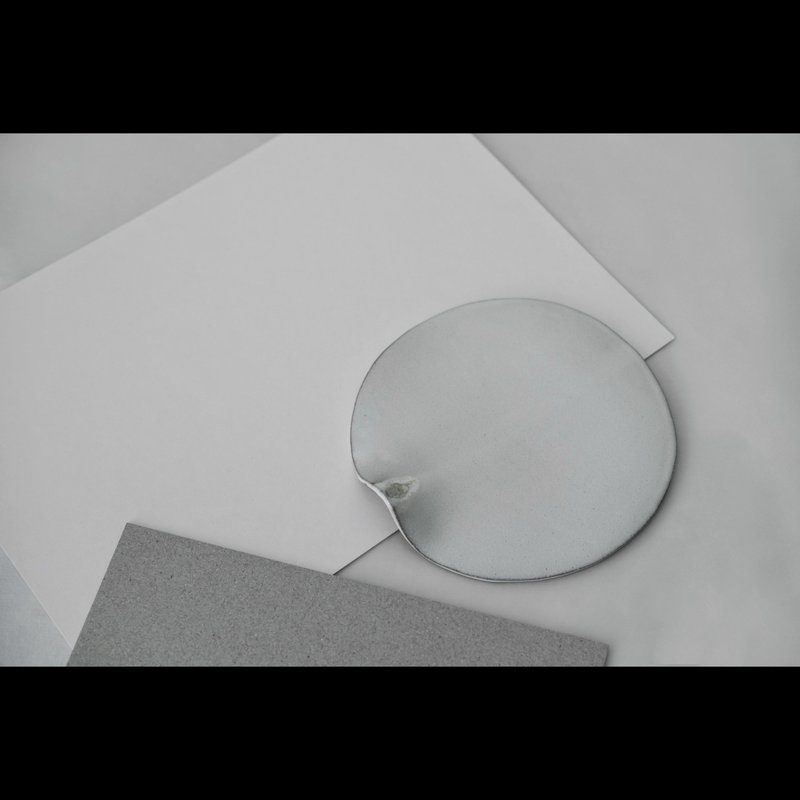 no25de_結晶流釉曲型陶盤 /ceramic 2020 - 擺飾/家飾品 - 陶 