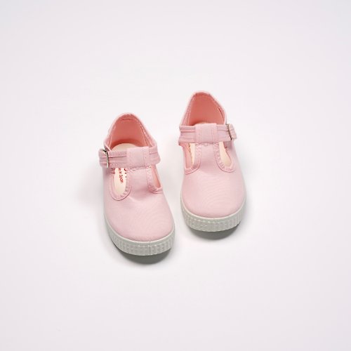 CIENTA 西班牙帆布鞋 西班牙國民帆布鞋 CIENTA 51000 03 粉紅色 經典布料 童鞋 T字款